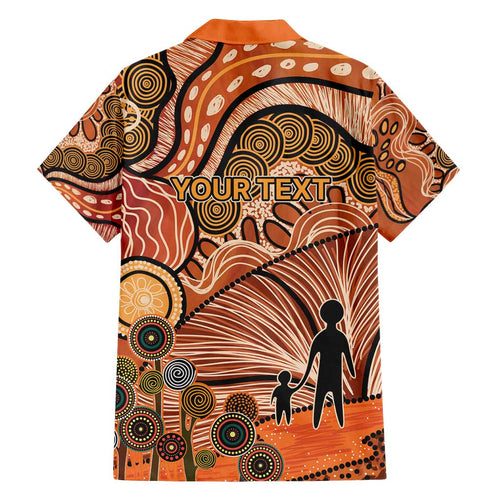 Aboriginal and Torres Strait Islander Children's Day Personalised Family Matching Off Shoulder Short Dress and Hawaiian Shirt The Next Generation Strong in Culture