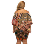 Aboriginal and Torres Strait Islander Children's Day Personalised Family Matching Off Shoulder Short Dress and Hawaiian Shirt The Next Generation Strong in Culture