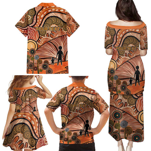 Aboriginal and Torres Strait Islander Children's Day Personalised Family Matching Puletasi and Hawaiian Shirt The Next Generation Strong in Culture