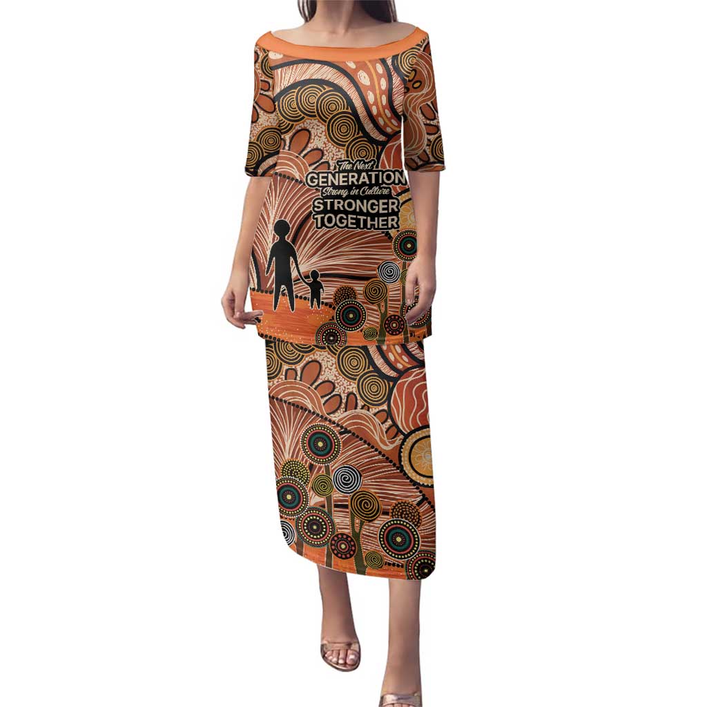 Aboriginal and Torres Strait Islander Children's Day Personalised Family Matching Puletasi and Hawaiian Shirt The Next Generation Strong in Culture