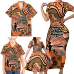 Aboriginal and Torres Strait Islander Children's Day Personalised Family Matching Short Sleeve Bodycon Dress and Hawaiian Shirt The Next Generation Strong in Culture