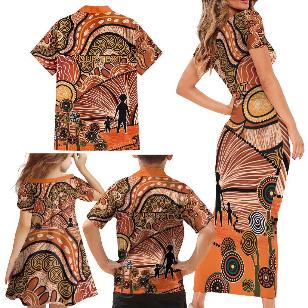 Aboriginal and Torres Strait Islander Children's Day Personalised Family Matching Short Sleeve Bodycon Dress and Hawaiian Shirt The Next Generation Strong in Culture
