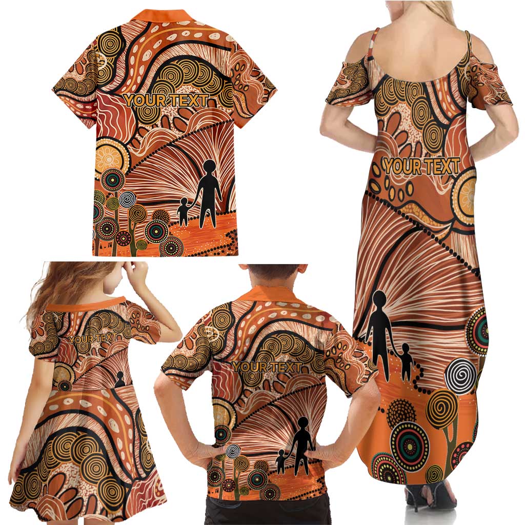 Aboriginal and Torres Strait Islander Children's Day Personalised Family Matching Summer Maxi Dress and Hawaiian Shirt The Next Generation Strong in Culture