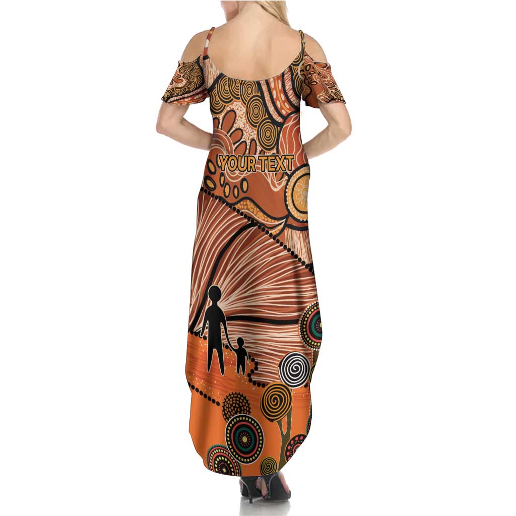 Aboriginal and Torres Strait Islander Children's Day Personalised Family Matching Summer Maxi Dress and Hawaiian Shirt The Next Generation Strong in Culture