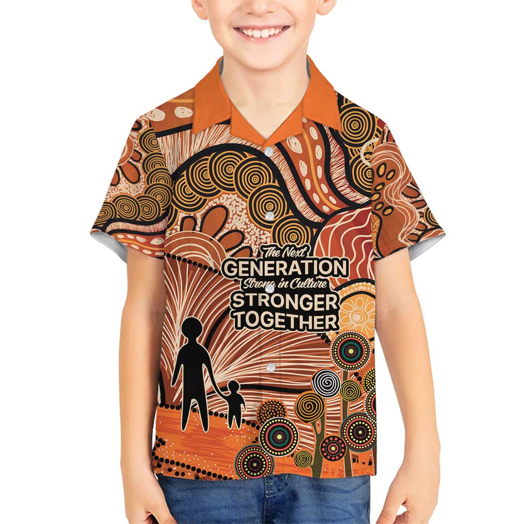 Aboriginal and Torres Strait Islander Children's Day Personalised Family Matching Summer Maxi Dress and Hawaiian Shirt The Next Generation Strong in Culture