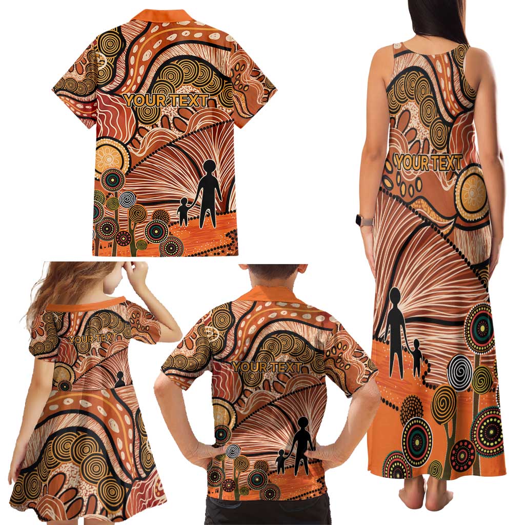Aboriginal and Torres Strait Islander Children's Day Personalised Family Matching Tank Maxi Dress and Hawaiian Shirt The Next Generation Strong in Culture