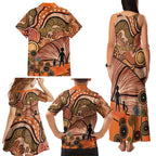 Aboriginal and Torres Strait Islander Children's Day Personalised Family Matching Tank Maxi Dress and Hawaiian Shirt The Next Generation Strong in Culture
