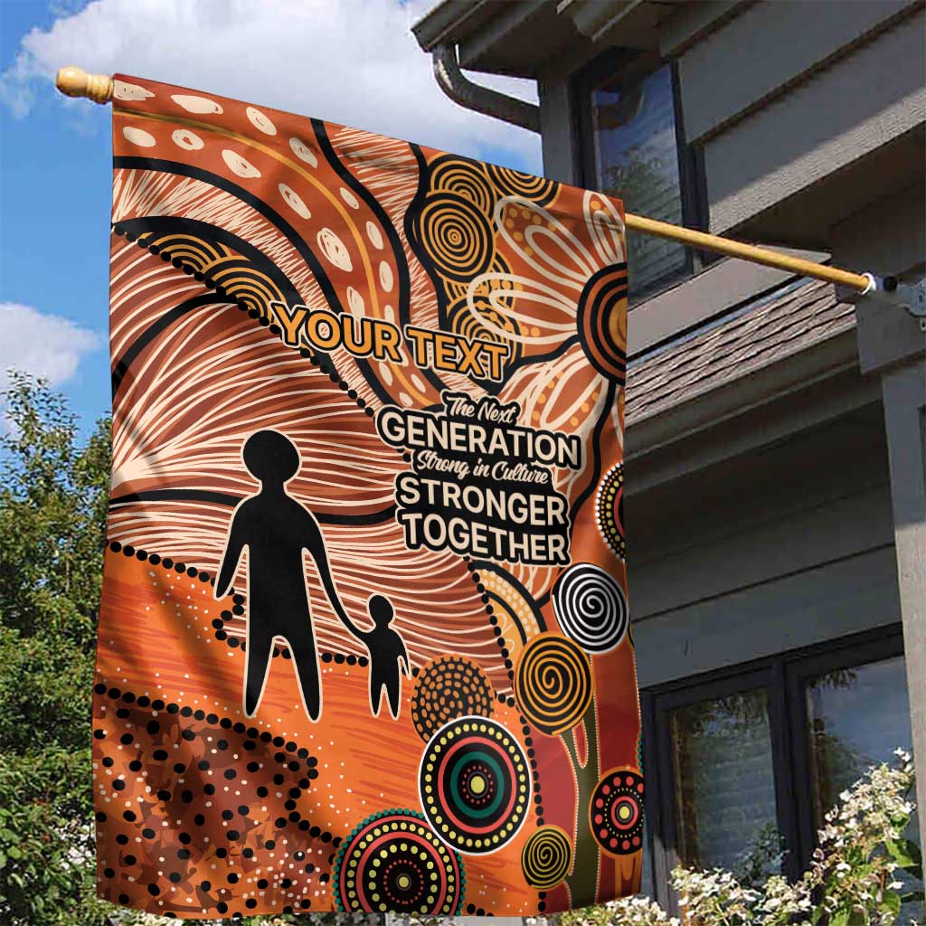 Aboriginal and Torres Strait Islander Children's Day Personalised Garden Flag The Next Generation Strong in Culture