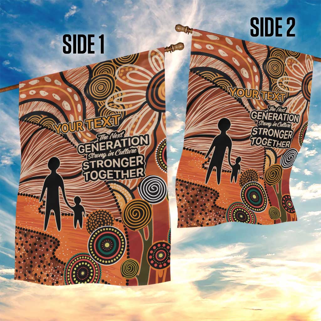 Aboriginal and Torres Strait Islander Children's Day Personalised Garden Flag The Next Generation Strong in Culture