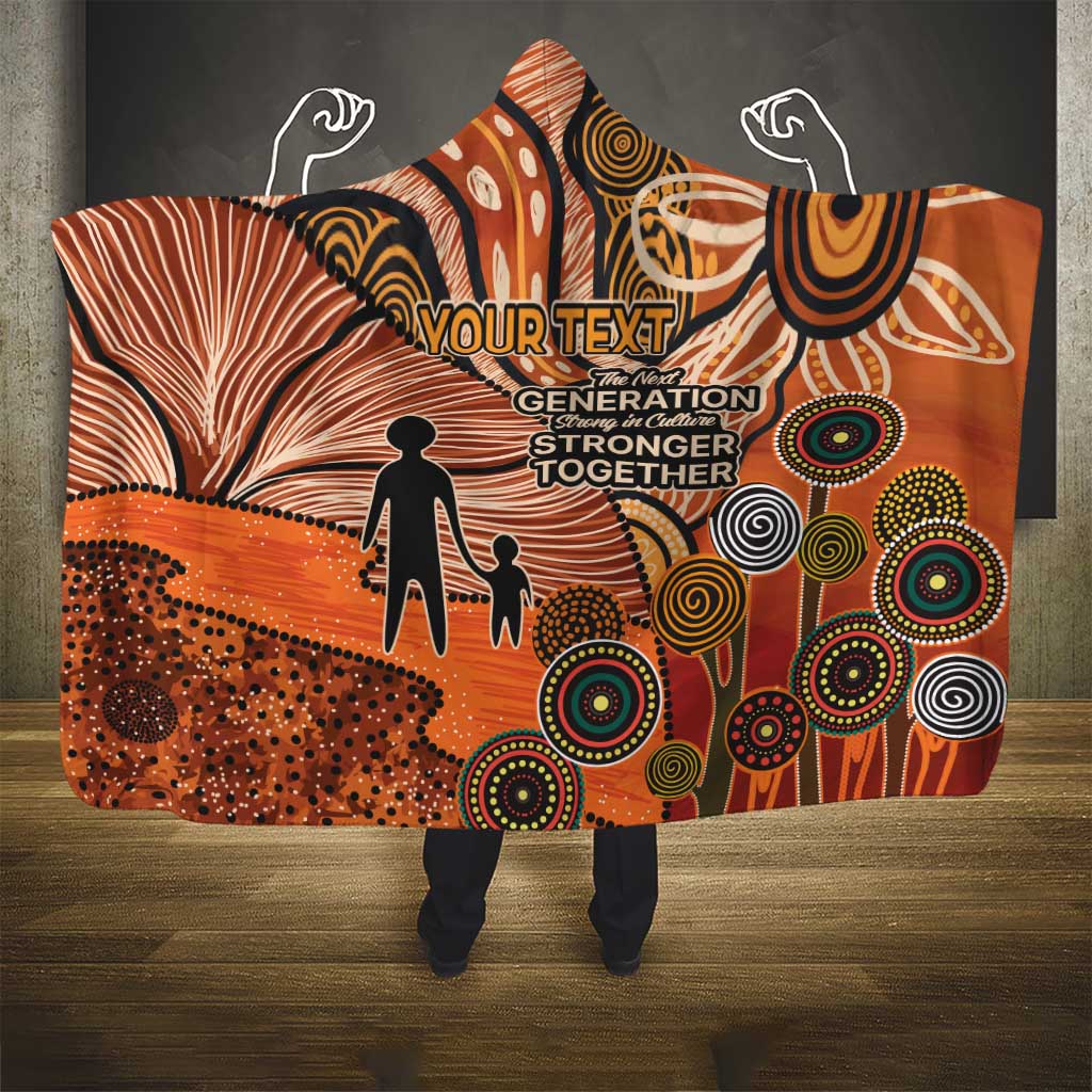 Aboriginal and Torres Strait Islander Children's Day Personalised Hooded Blanket The Next Generation Strong in Culture