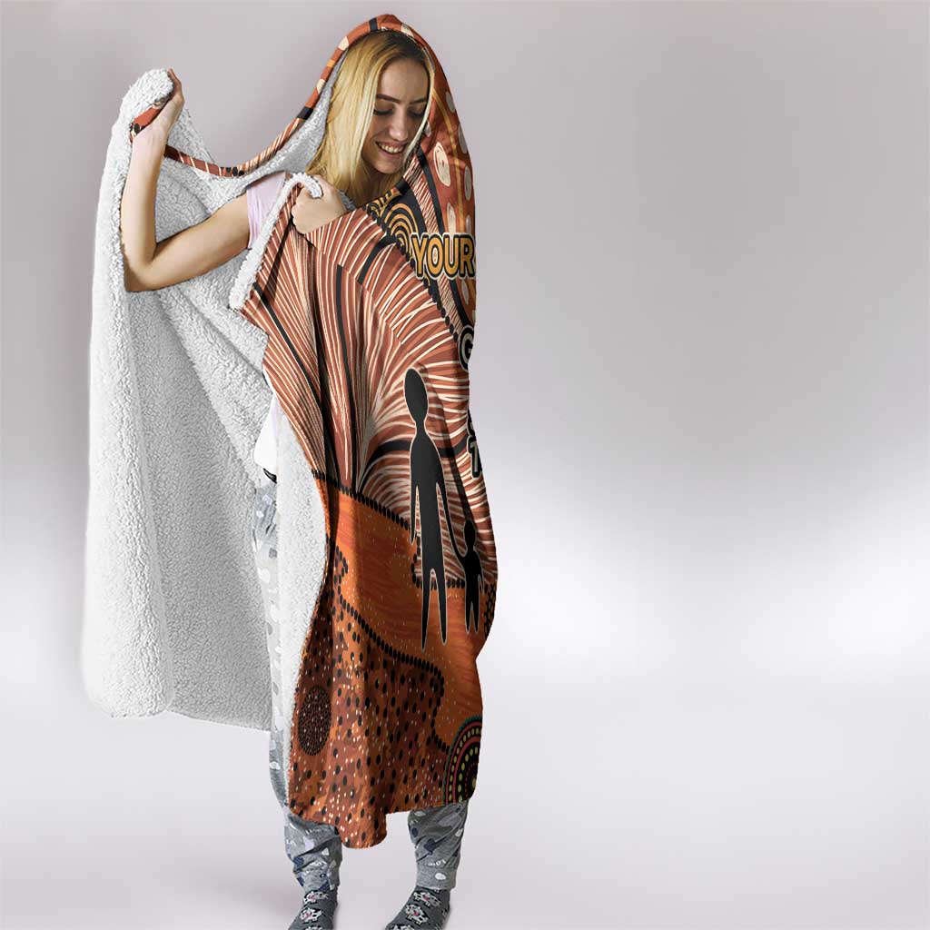 Aboriginal and Torres Strait Islander Children's Day Personalised Hooded Blanket The Next Generation Strong in Culture