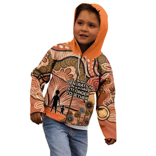 Aboriginal and Torres Strait Islander Children's Day Personalised Kid Hoodie The Next Generation Strong in Culture