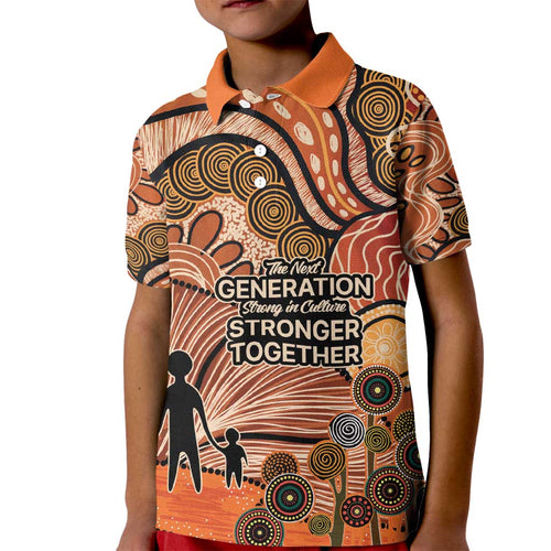 Aboriginal and Torres Strait Islander Children's Day Personalised Kid Polo Shirt The Next Generation Strong in Culture