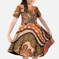 Aboriginal and Torres Strait Islander Children's Day Personalised Kid Short Sleeve Dress The Next Generation Strong in Culture
