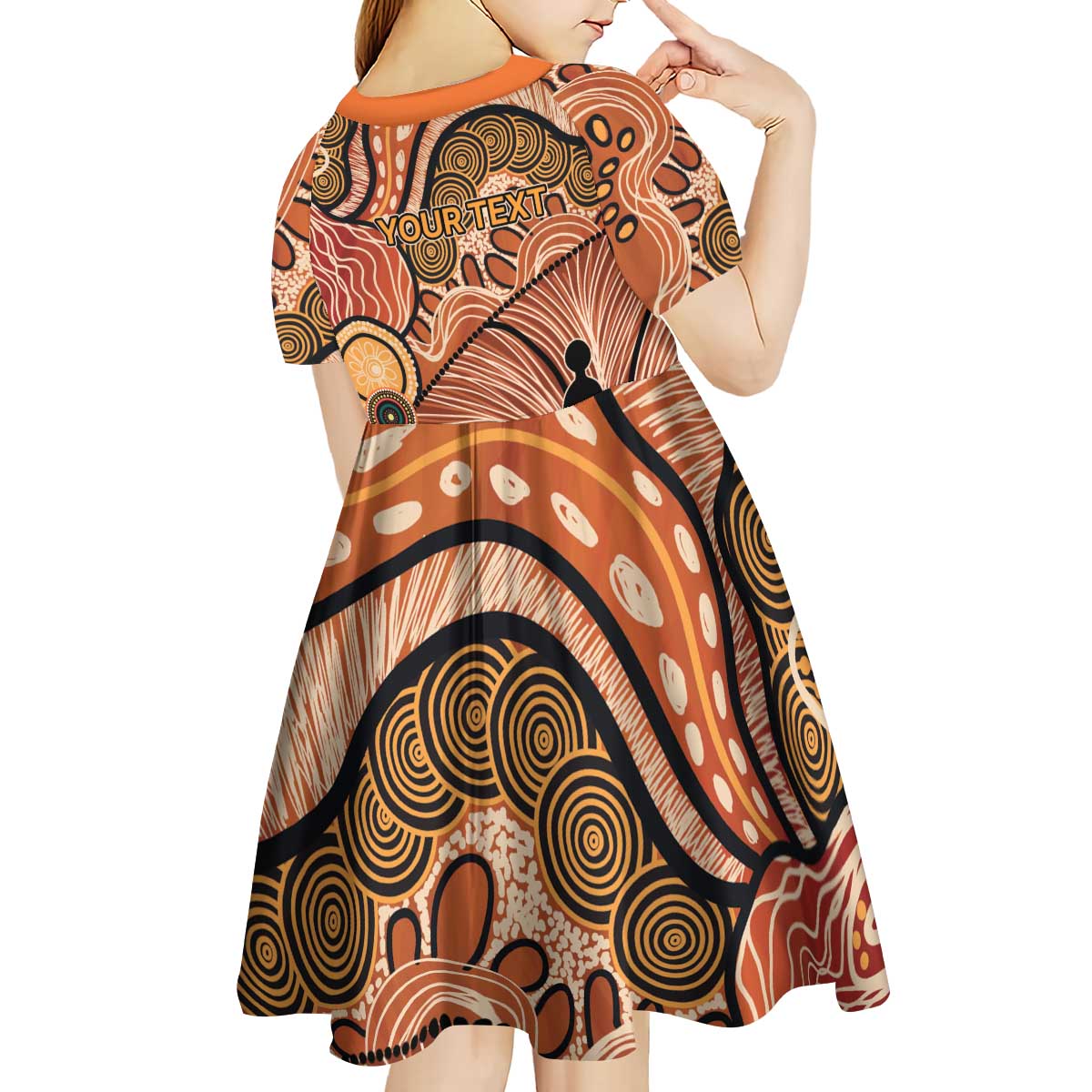 Aboriginal and Torres Strait Islander Children's Day Personalised Kid Short Sleeve Dress The Next Generation Strong in Culture