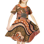 Aboriginal and Torres Strait Islander Children's Day Personalised Kid Short Sleeve Dress The Next Generation Strong in Culture