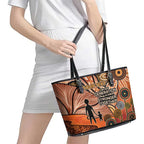 Aboriginal and Torres Strait Islander Children's Day Personalised Leather Tote Bag The Next Generation Strong in Culture