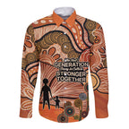 Aboriginal and Torres Strait Islander Children's Day Personalised Long Sleeve Button Shirt The Next Generation Strong in Culture