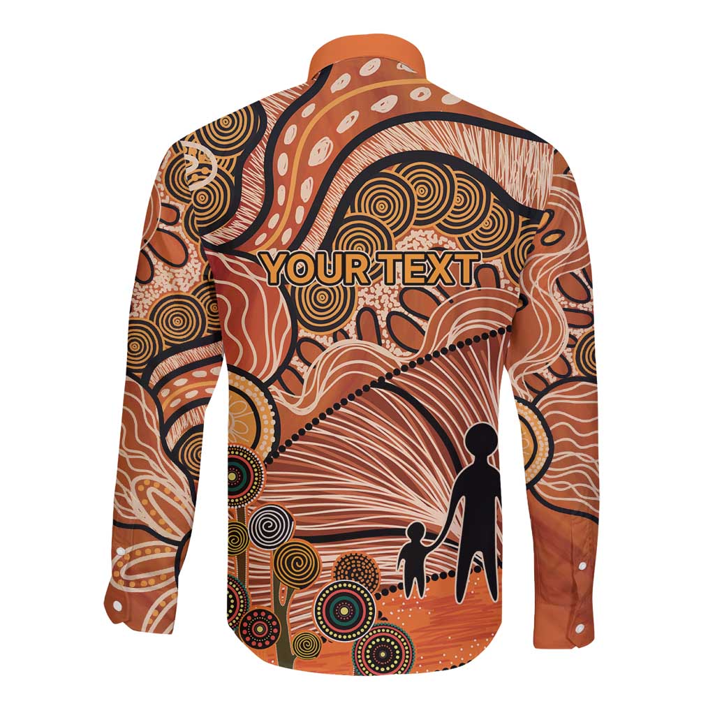 Aboriginal and Torres Strait Islander Children's Day Personalised Long Sleeve Button Shirt The Next Generation Strong in Culture