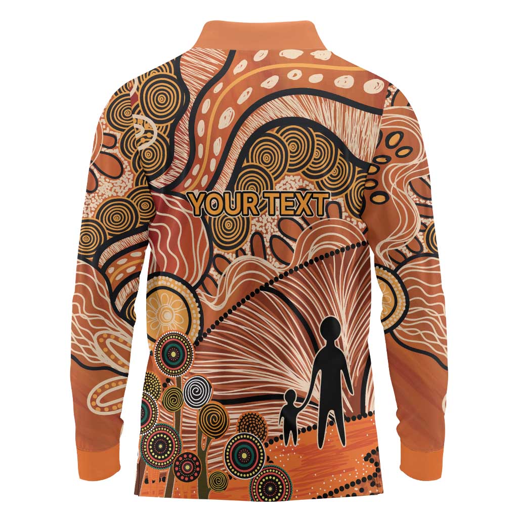 Aboriginal and Torres Strait Islander Children's Day Personalised Long Sleeve Polo Shirt The Next Generation Strong in Culture