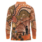 Aboriginal and Torres Strait Islander Children's Day Personalised Long Sleeve Polo Shirt The Next Generation Strong in Culture