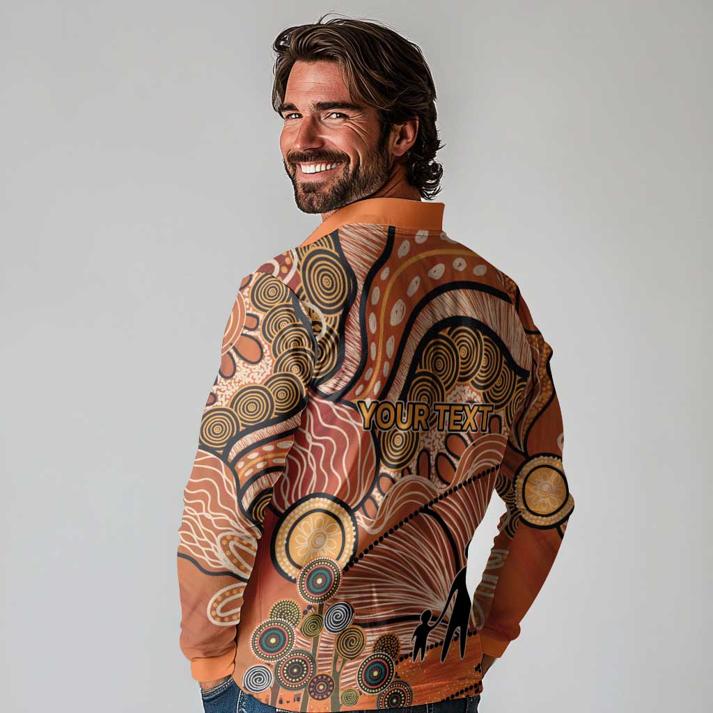 Aboriginal and Torres Strait Islander Children's Day Personalised Long Sleeve Polo Shirt The Next Generation Strong in Culture