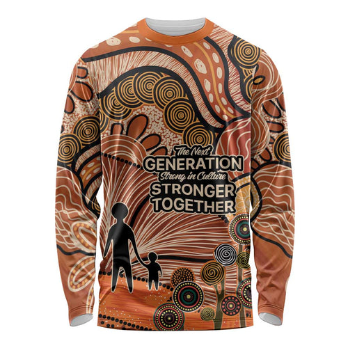 Aboriginal and Torres Strait Islander Children's Day Personalised Long Sleeve Shirt The Next Generation Strong in Culture