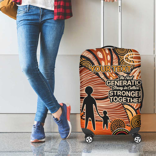 Aboriginal and Torres Strait Islander Children's Day Personalised Luggage Cover The Next Generation Strong in Culture