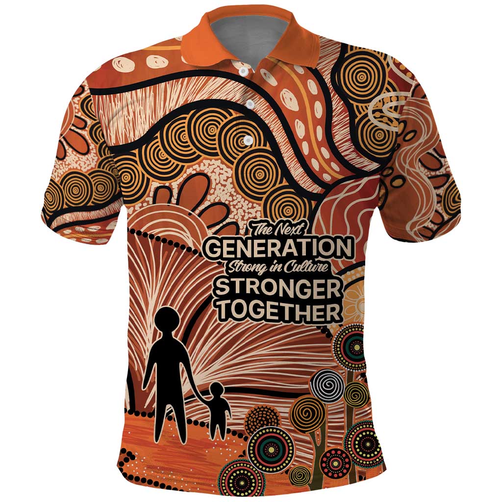 Aboriginal and Torres Strait Islander Children's Day Personalised Polo Shirt The Next Generation Strong in Culture
