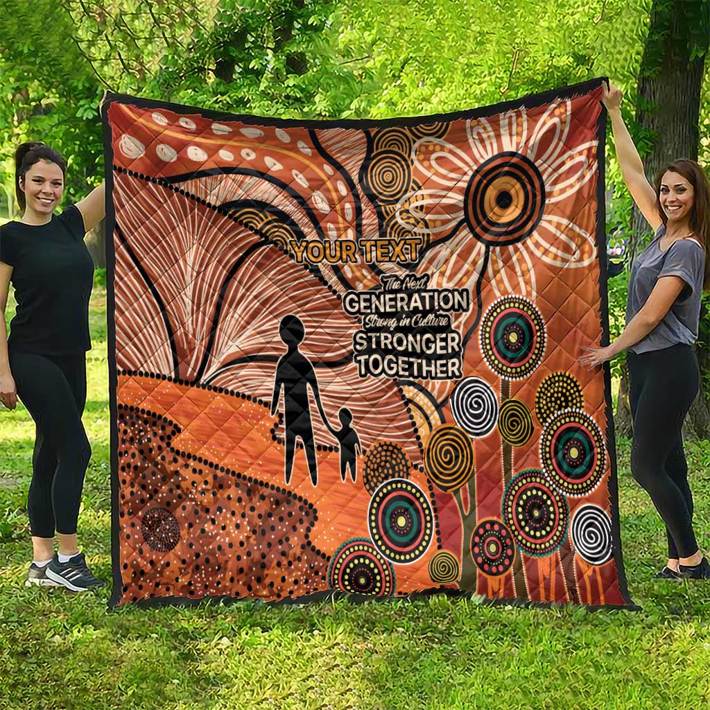 Aboriginal and Torres Strait Islander Children's Day Personalised Quilt The Next Generation Strong in Culture