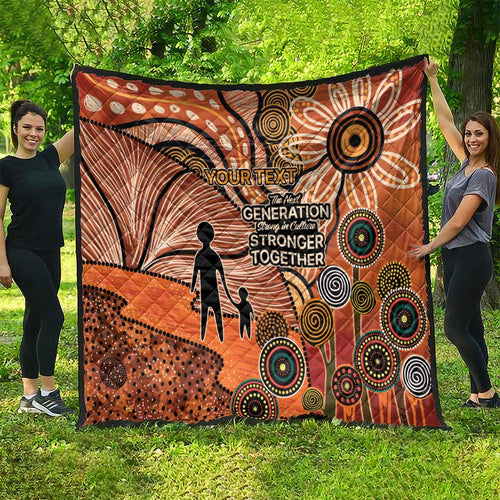 Aboriginal and Torres Strait Islander Children's Day Personalised Quilt The Next Generation Strong in Culture
