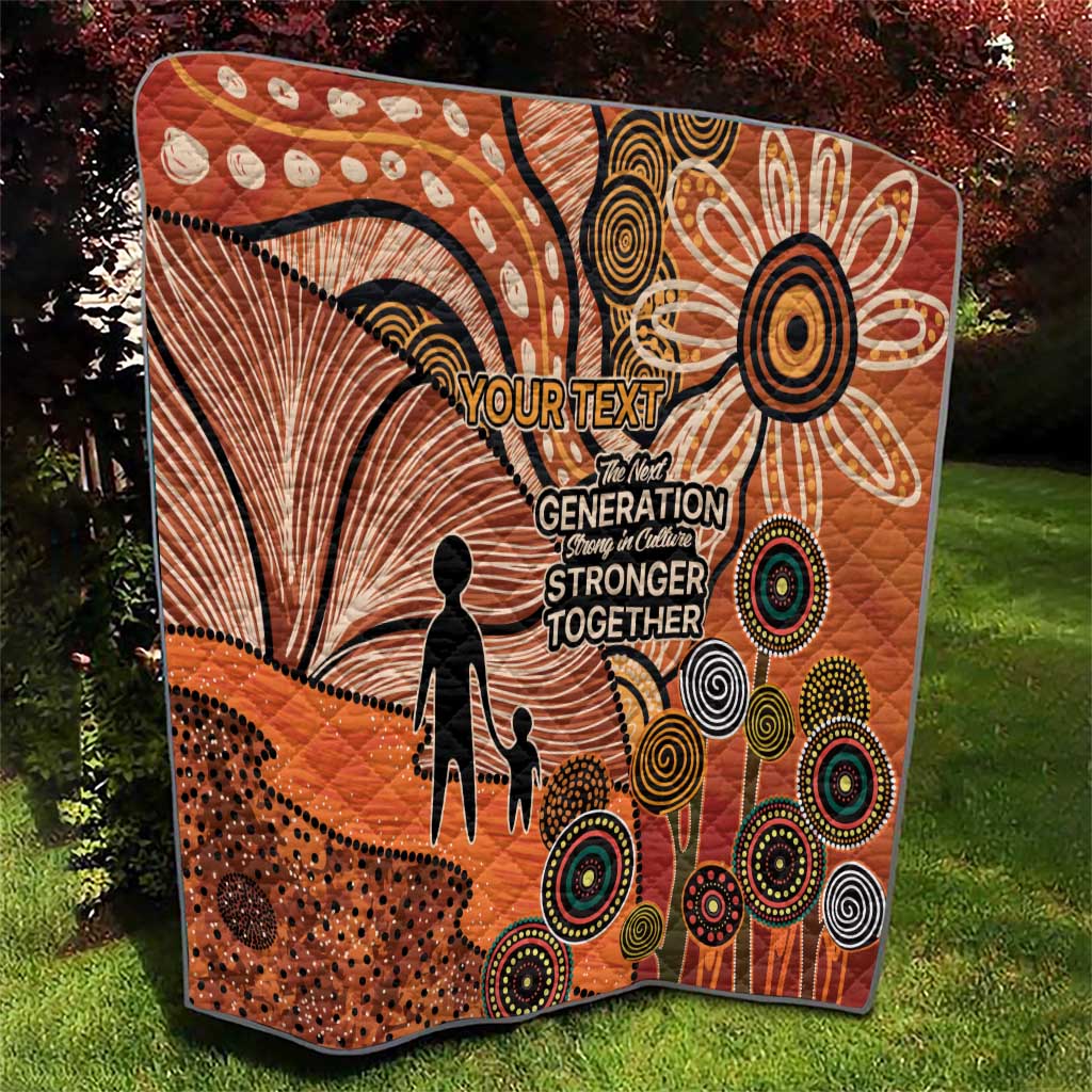 Aboriginal and Torres Strait Islander Children's Day Personalised Quilt The Next Generation Strong in Culture