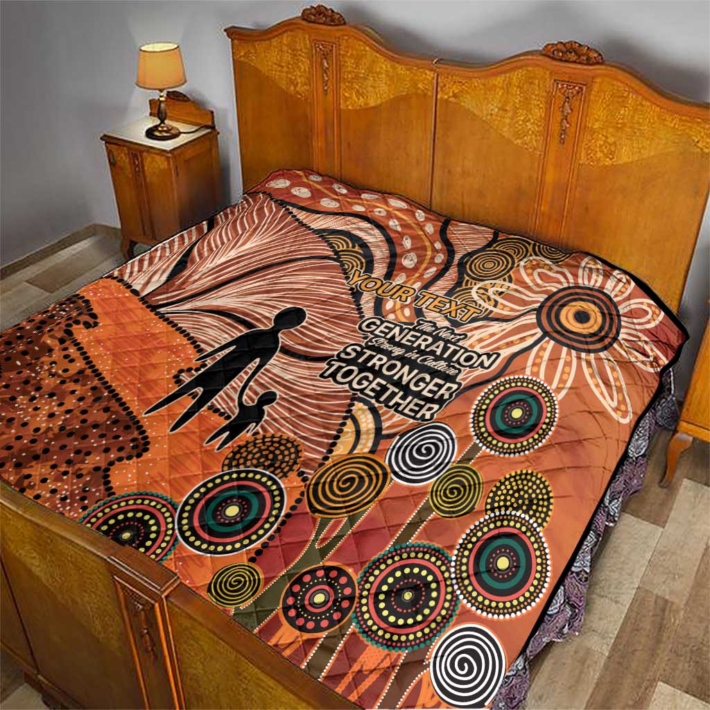 Aboriginal and Torres Strait Islander Children's Day Personalised Quilt The Next Generation Strong in Culture