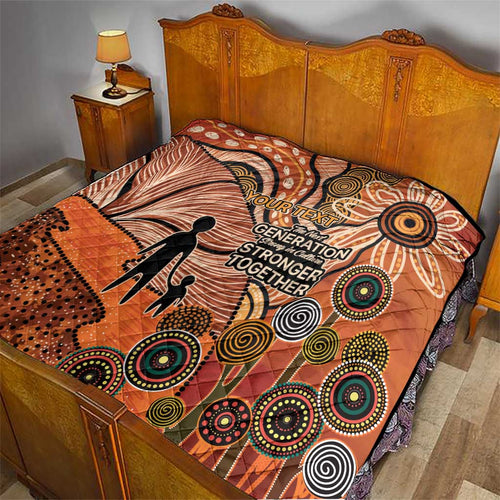 Aboriginal and Torres Strait Islander Children's Day Personalised Quilt The Next Generation Strong in Culture