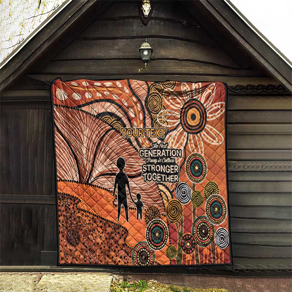 Aboriginal and Torres Strait Islander Children's Day Personalised Quilt The Next Generation Strong in Culture