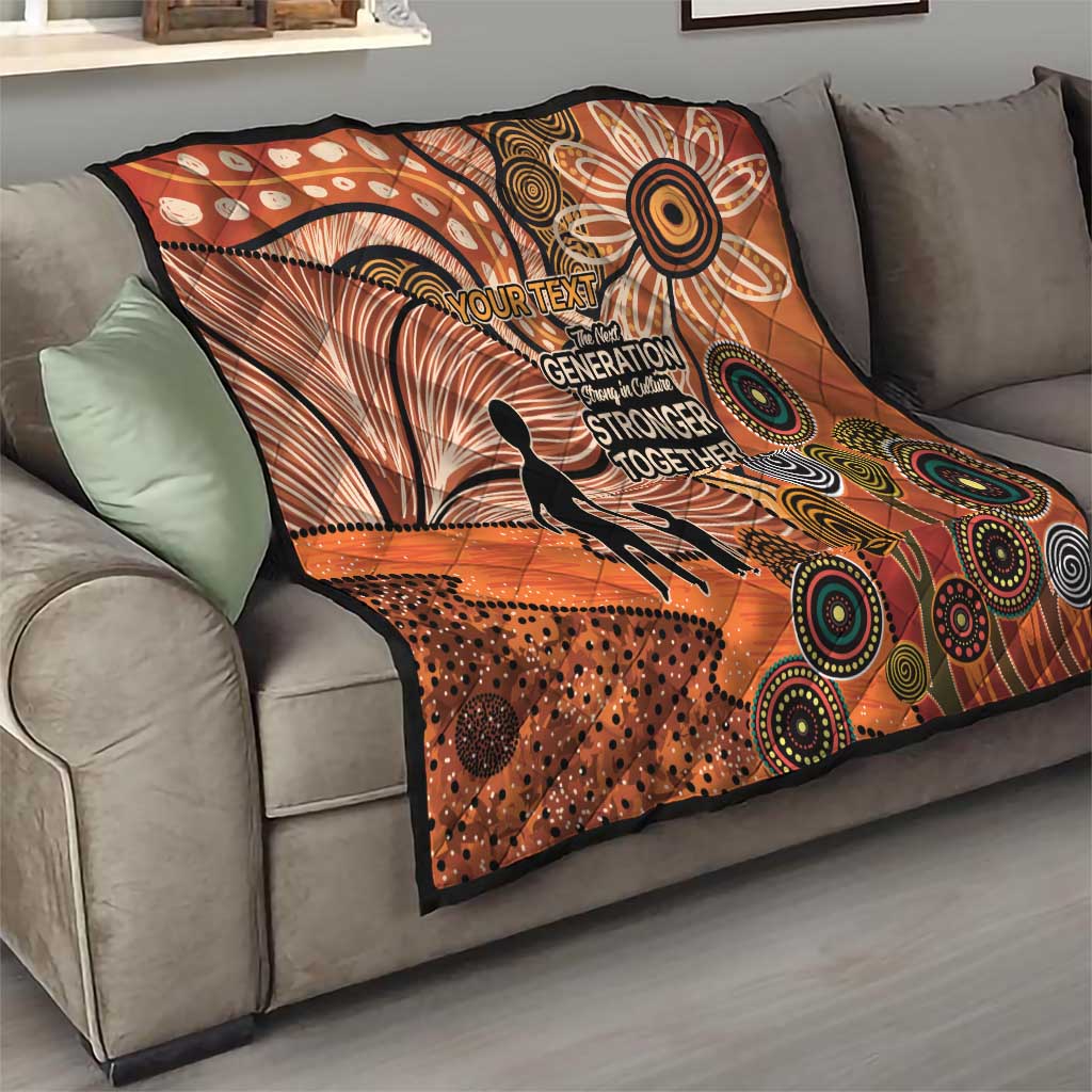 Aboriginal and Torres Strait Islander Children's Day Personalised Quilt The Next Generation Strong in Culture