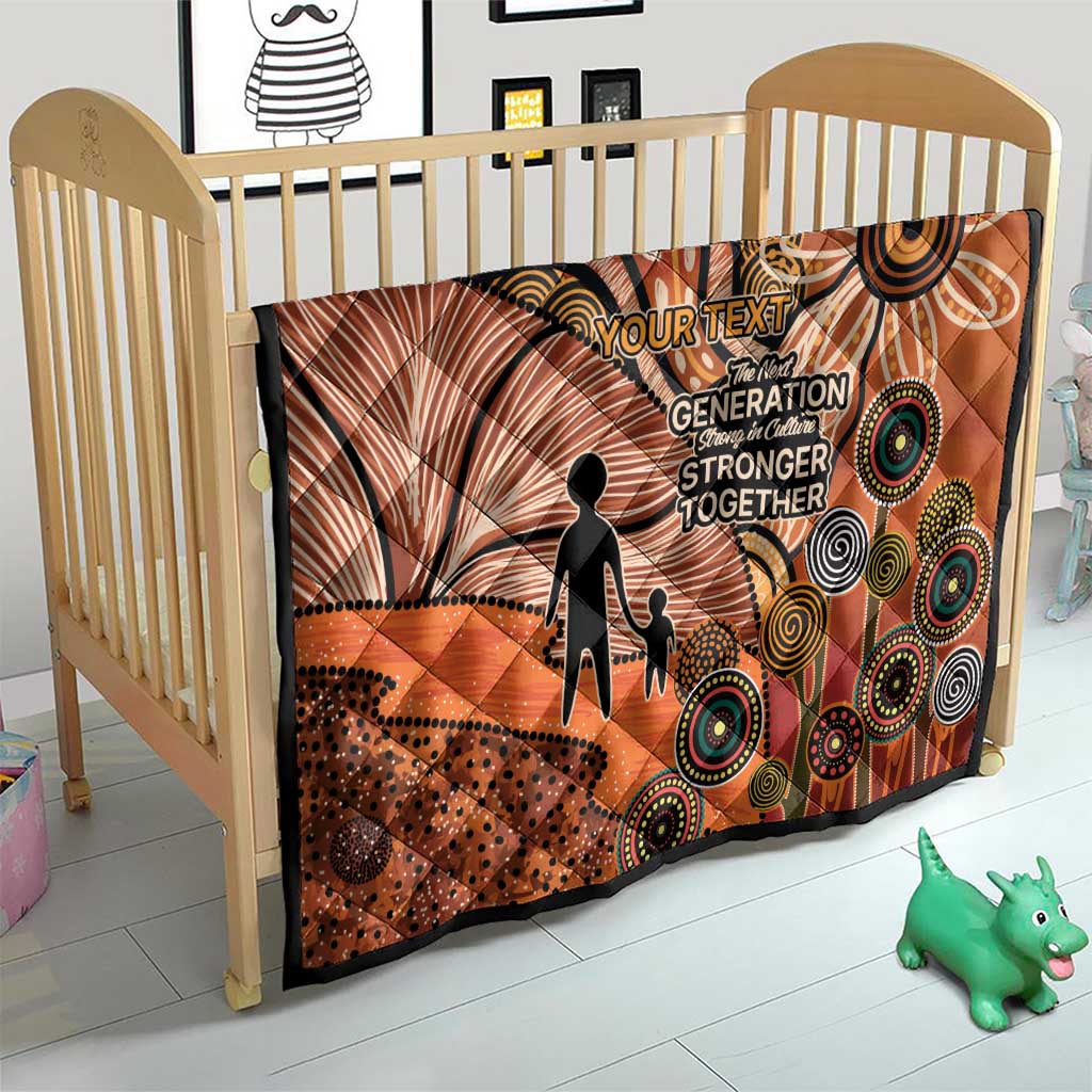 Aboriginal and Torres Strait Islander Children's Day Personalised Quilt The Next Generation Strong in Culture