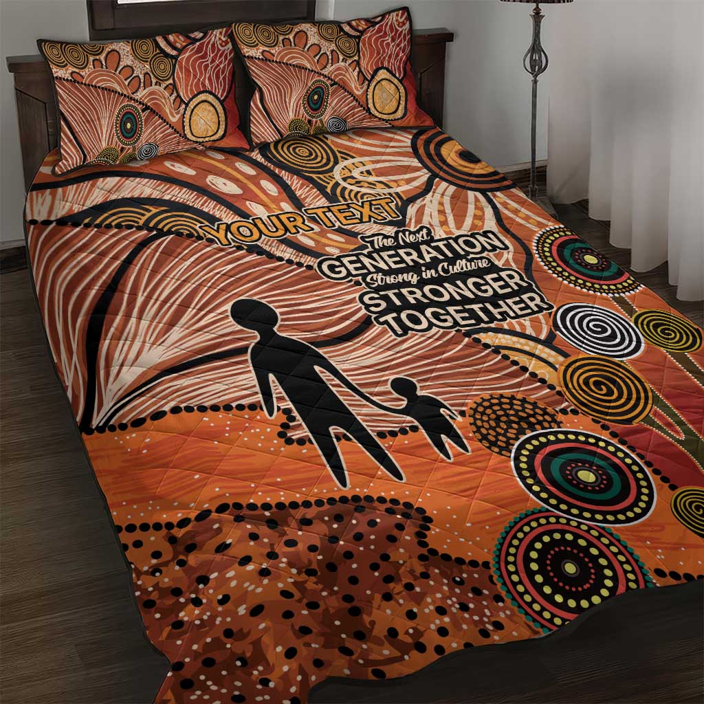 Aboriginal and Torres Strait Islander Children's Day Personalised Quilt Bed Set The Next Generation Strong in Culture