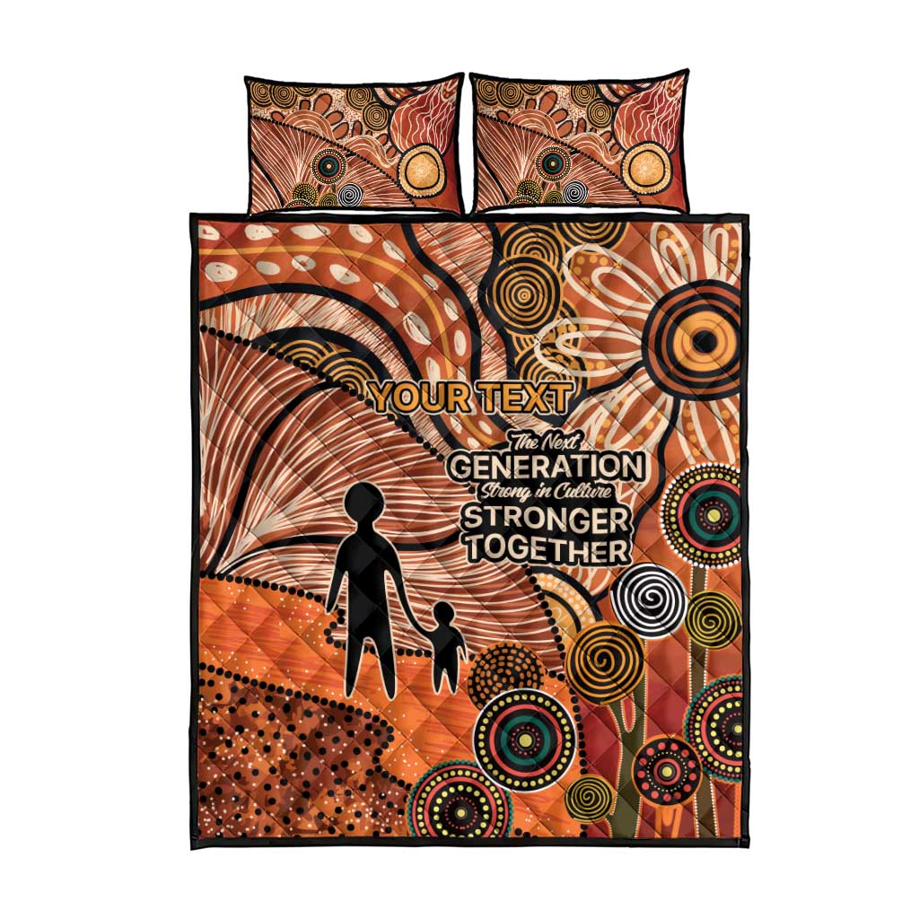 Aboriginal and Torres Strait Islander Children's Day Personalised Quilt Bed Set The Next Generation Strong in Culture