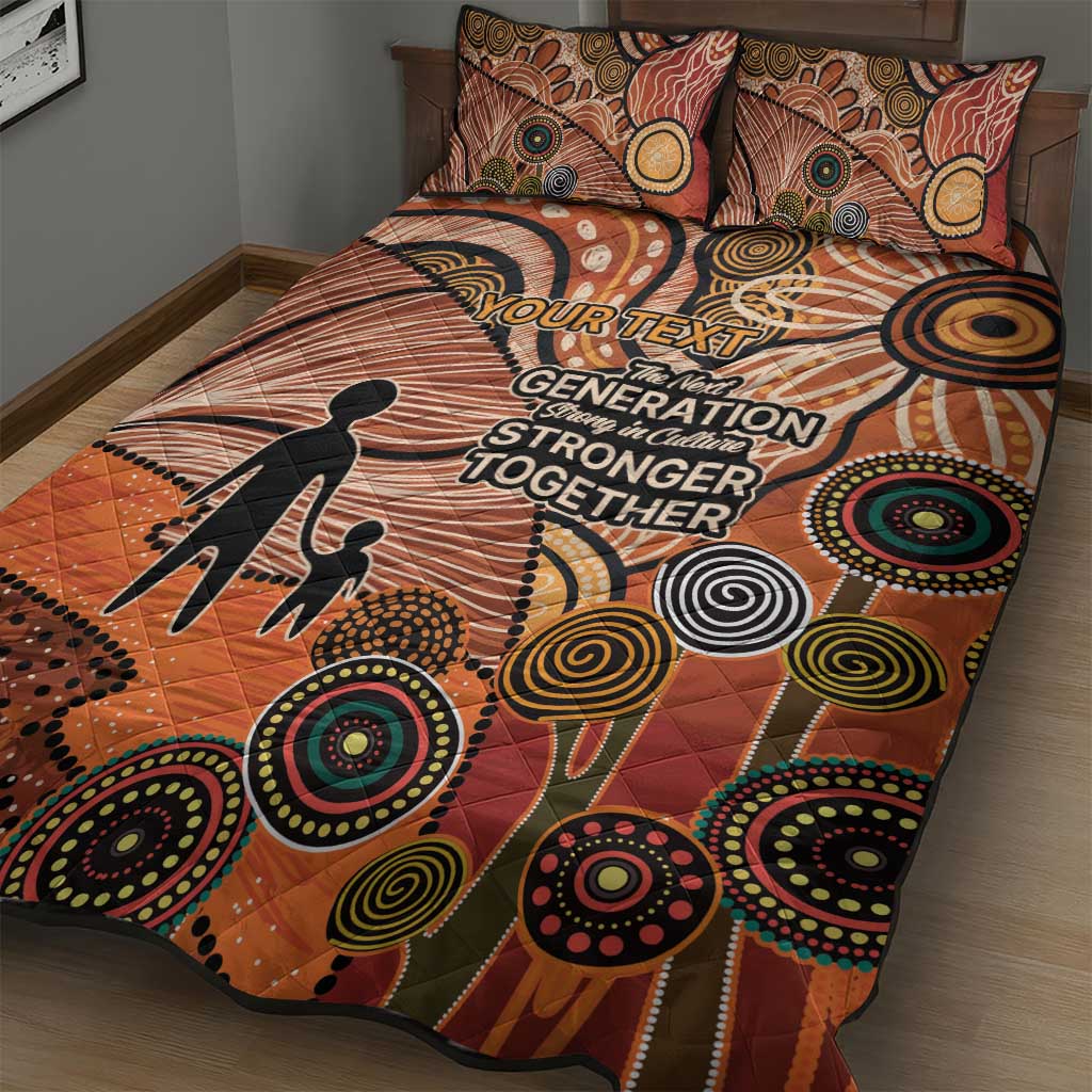 Aboriginal and Torres Strait Islander Children's Day Personalised Quilt Bed Set The Next Generation Strong in Culture