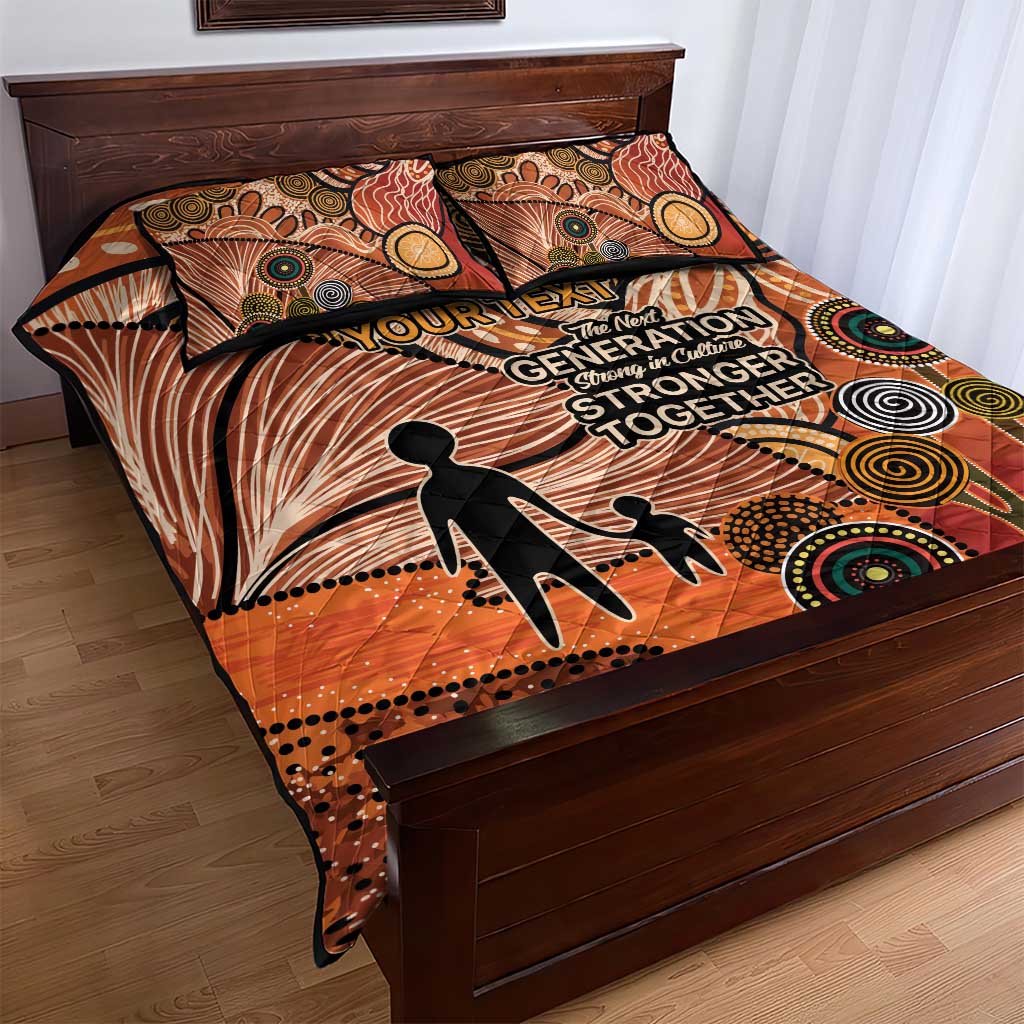 Aboriginal and Torres Strait Islander Children's Day Personalised Quilt Bed Set The Next Generation Strong in Culture
