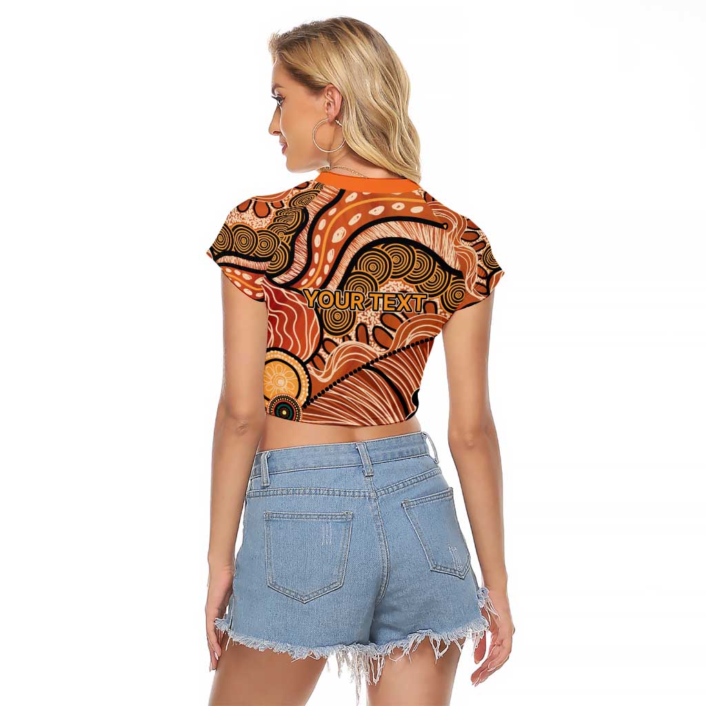 Aboriginal and Torres Strait Islander Children's Day Personalised Raglan Cropped T Shirt The Next Generation Strong in Culture