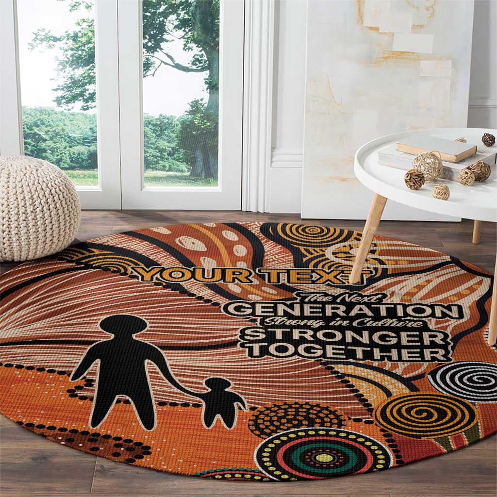 Aboriginal and Torres Strait Islander Children's Day Personalised Round Carpet The Next Generation Strong in Culture