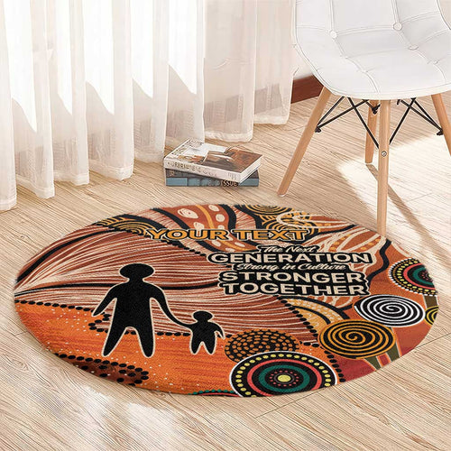Aboriginal and Torres Strait Islander Children's Day Personalised Round Carpet The Next Generation Strong in Culture