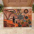 Aboriginal and Torres Strait Islander Children's Day Personalised Rubber Doormat The Next Generation Strong in Culture