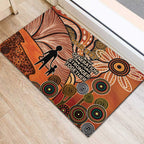 Aboriginal and Torres Strait Islander Children's Day Personalised Rubber Doormat The Next Generation Strong in Culture