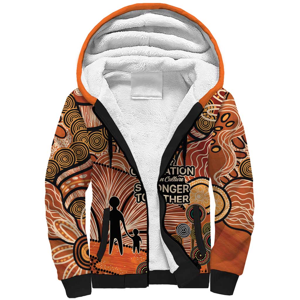Aboriginal and Torres Strait Islander Children's Day Personalised Sherpa Hoodie The Next Generation Strong in Culture
