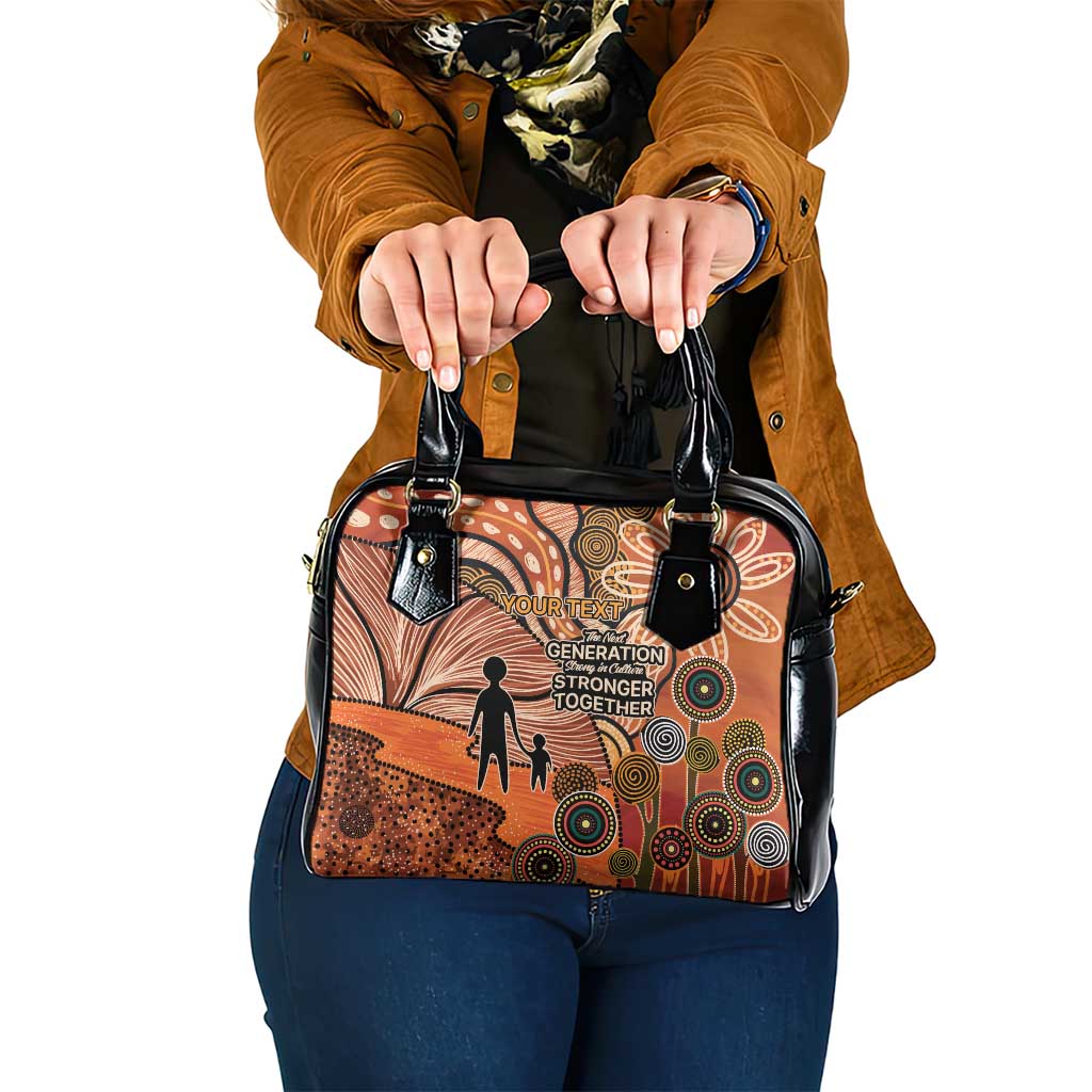 Aboriginal and Torres Strait Islander Children's Day Personalised Shoulder Handbag The Next Generation Strong in Culture