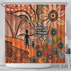 Aboriginal and Torres Strait Islander Children's Day Personalised Shower Curtain The Next Generation Strong in Culture