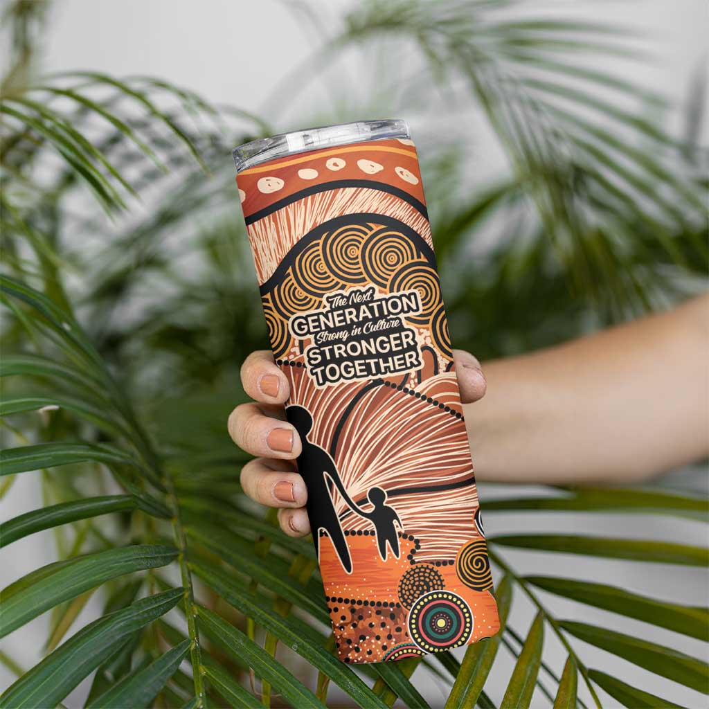 Aboriginal and Torres Strait Islander Children's Day Personalised Skinny Tumbler The Next Generation Strong in Culture